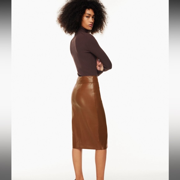 Babaton Pegu Skirt Cognac - Picture 2 of 3